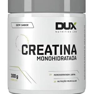 **Produto:** Creatina Monohidratada DUX **Formato:** Pote **Conteúdo:** 300 g **Características Principais:** - **Tipo de Creatina:** Monohidratada 100% pura. - **Sabor:** Sem sabor, permitindo fácil mistura com outras bebidas ou suplementos. - **Benefícios:** - Aumenta a força e a performance em exercícios de alta intensidade. - Contribui para o aumento da massa muscular. - Melhora a recuperação após treinos intensos. **Informações Nutricionais:** - **Uso:** Indicado para praticantes de atividades físicas e atletas que buscam otimizar o desempenho e a recuperação muscular. - **Recomendação de Uso:** Geralmente, recomenda-se a ingestão de 3 a 5 g por dia, podendo variar conforme a orientação de um nutricionista ou profissional de saúde. **Componentes:** - **Ingredientes:** Creatina monohidratada (sem adição de açúcares, corantes ou conservantes). **Armazenamento:** - Manter em local seco e fresco, longe da luz solar direta. **Apresentação:** - Embalagem em pote com fechamento hermético, garantindo a preservação do produto. **Atributos Técnicos:** - **Volume:** 300 g - **Formato de Apresentação:** Pote com tampa rosqueável. - **Consistência:** Pó fino, solúvel em água ou outras bebidas. **Sugestões de Uso:** - Pode ser misturado em shakes, sucos ou água, facilitando a ingestão no dia a dia. **Categoria do Produto:** - Suplementos alimentares - Suplementos para desempenho esportivo - Nutrientes para musculação **Certificações e Qualidade:** - Produto fabricado sob rigorosos padrões de qualidade, com garantia de pureza e eficácia. **Público-Alvo:** - Atletas, praticantes de musculação e esportes de alta intensidade, pessoas que buscam otimizar seu desempenho físico e recuperação muscular.